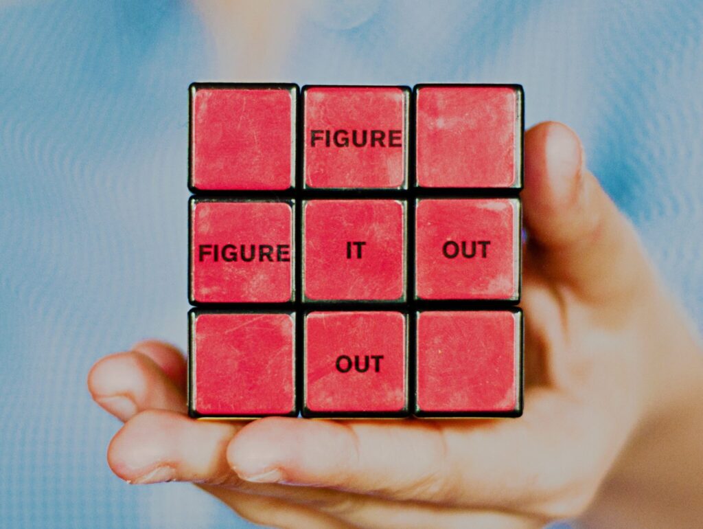 rubik's cube saying figure it out